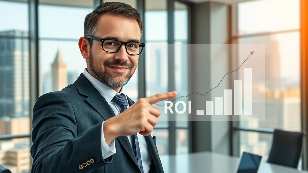 insightful business analytics on ROI growth, showcasing cost-effective marketing strategies