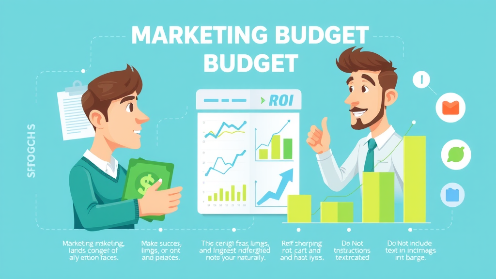 Insightful infographic illustrating cost-effective marketing solutions highlighting marketing budget versus ROI