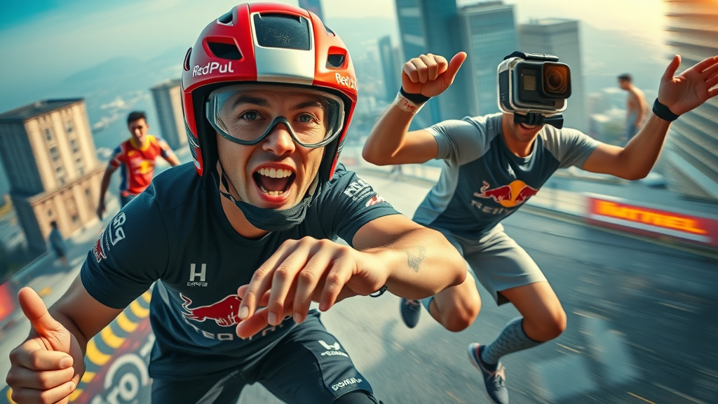 Red Bull and GoPro action scene illustrating successful collaborative marketing partnerships