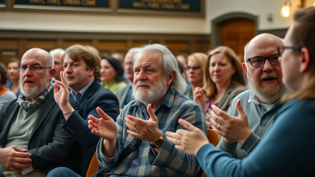 Abergavenny launches its own local media servi ce discussed at local town hall meeting with engaged community members