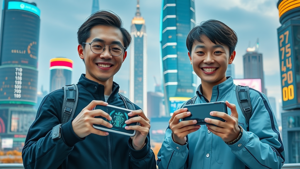 innovative South Korean cityscape highlighting leading business news in tech