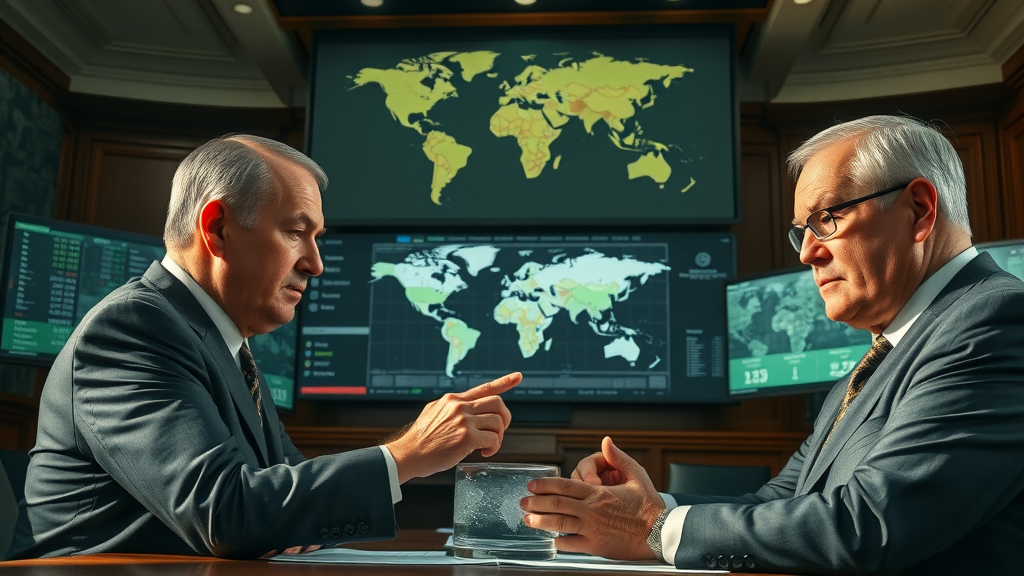 business news Federal Reserve officials reviewing economic charts