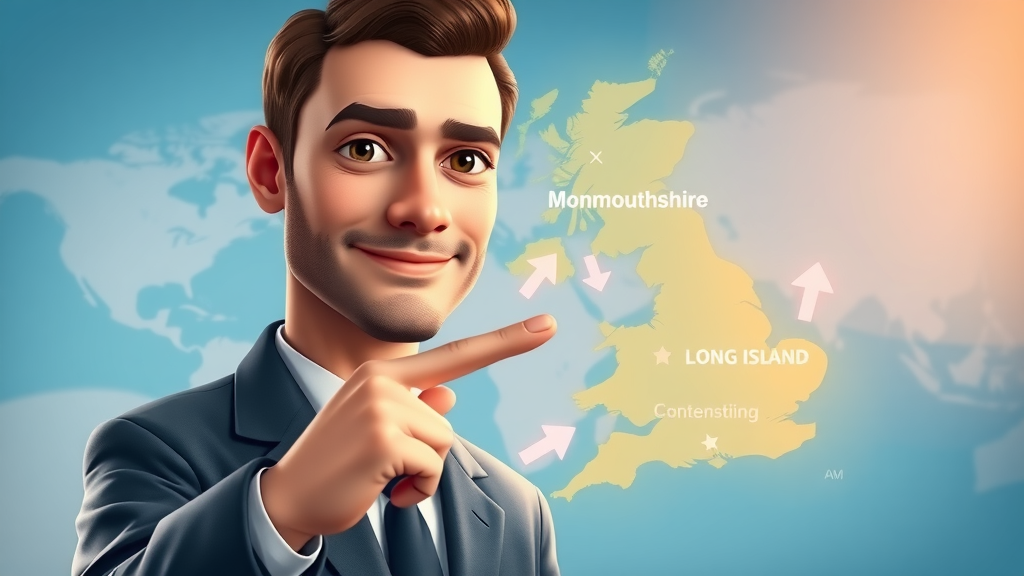 map Monmouthshire Long Island business news economic regions