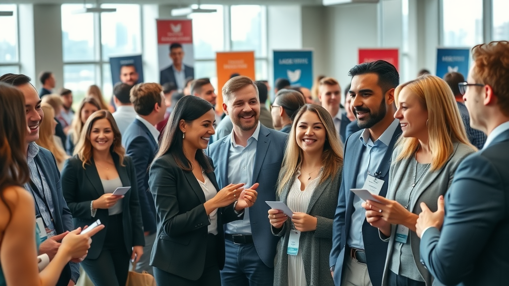 Long Island business news networking event professionals exchanging ideas